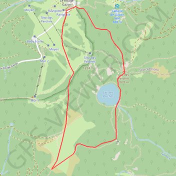 Trace GPS Le Lac des Perches - Saint-Maurice-sur-Moselle, itinéraire, parcours