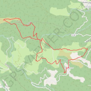 Trace GPS Montferrer - Pic de la Souque - Château de Mollet, itinéraire, parcours