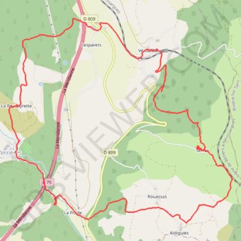 Trace GPS VERRIERES - VEZOUILLAC, itinéraire, parcours