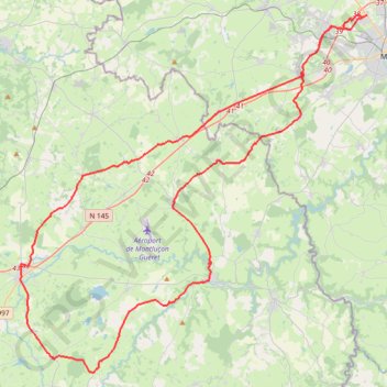 Trace GPS QUINSSAINES-LEPAUD-CHAMBON-ST LOUP-GOUZON-8965690, itinéraire, parcours