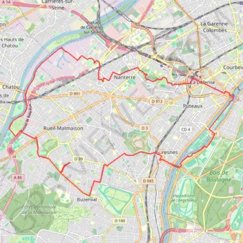 Trace GPS Bords de Seine, itinéraire, parcours