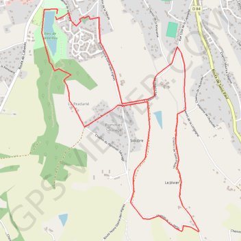 Trace GPS Sentier des 3 lacs PR Graulhet, itinéraire, parcours