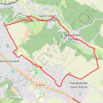 Trace GPS Saint-Léger-du-Bourg-Denis, itinéraire, parcours