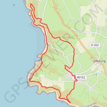 Trace GPS Baie d'Ecalgrain, itinéraire, parcours