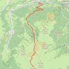 Trace GPS Sommet de la Coume de Bourg, itinéraire, parcours