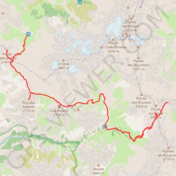 Trace GPS Tour du vieux Chaillol - J2, itinéraire, parcours