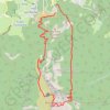 Trace GPS Moucherotte par Château Bouvier (face Est) (Vercors), itinéraire, parcours