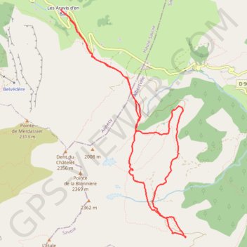 Trace GPS Chalet du Curé, itinéraire, parcours