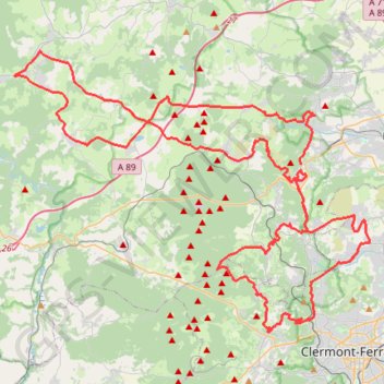 Trace GPS La Volvic, itinéraire, parcours