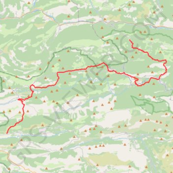 Trace GPS GR510 Randonnée de La Penne à Valderoure (Alpes-Maritimes), itinéraire, parcours