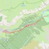 Trace GPS Sentier du petit bonheur depuis Lanslevillard, itinéraire, parcours