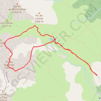 Trace GPS Pic du Rognolet, itinéraire, parcours
