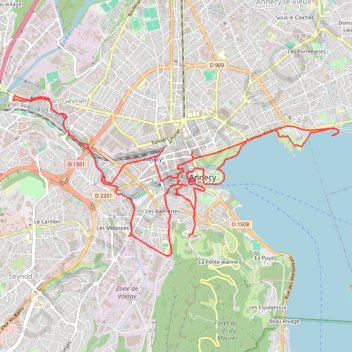 Trace GPS Découverte Annecy insolite, itinéraire, parcours