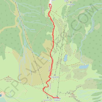 Trace GPS Tête du Pré des Saix, itinéraire, parcours