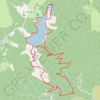 Trace GPS Sentier des 1000 Marches - Saut et Lac de Vezoles, itinéraire, parcours