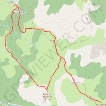 Trace GPS Prat Mol, itinéraire, parcours