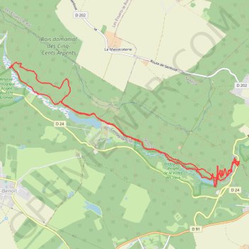 Trace GPS Vaux de Cernay (Yvelines 78), itinéraire, parcours