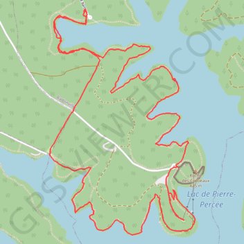 Trace GPS Le Pré Barbier (lac de Pierre Percée), itinéraire, parcours