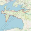 Trace GPS Tour de la presqu'île de Crozon - 116.5 km - 6 jours - Itinérance Bretagne -, itinéraire, parcours