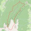 Trace GPS Col de Bovinant et Léchaud (près de Saint Pierre d'Entremont), itinéraire, parcours