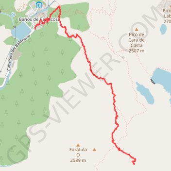 Trace GPS Bains de Panticosa Cuello bajo de Brazato, itinéraire, parcours