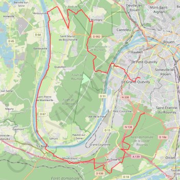 Trace GPS Les bords de Seine, itinéraire, parcours