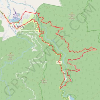 Trace GPS East Kiewa Valley - Mount Beauty, itinéraire, parcours