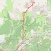Trace GPS Montée au Col de la Masse depuis l'Orgère, itinéraire, parcours