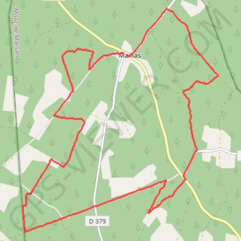 Trace GPS En forêt autour de Maillas, itinéraire, parcours