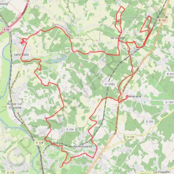 Trace GPS Boucle VTT depuis Vénérand, itinéraire, parcours