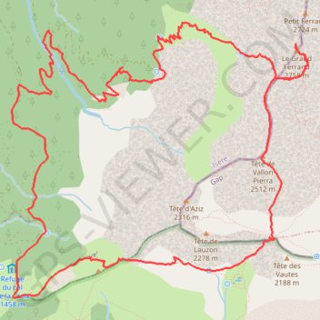 Trace GPS Grand Ferrand par les Charances en boucle depuis le Serre (Devoluy), itinéraire, parcours