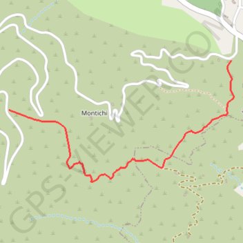 Trace GPS Col du Pruno, itinéraire, parcours