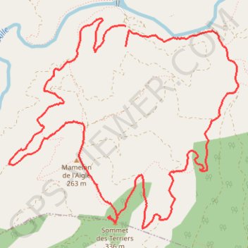 Trace GPS Les Menhirs des Terriers, itinéraire, parcours