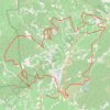 Trace GPS Rando Le Barroux - Lac du Paty, itinéraire, parcours