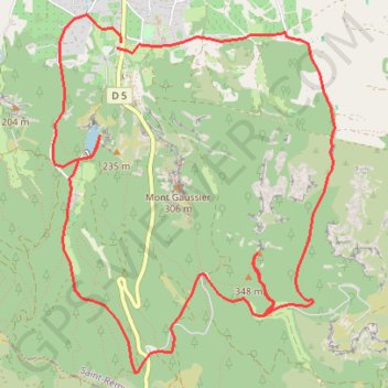 Trace GPS Boucle autour de Saint Rémy de Provence, itinéraire, parcours