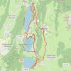 Trace GPS En bordure de lacs, itinéraire, parcours