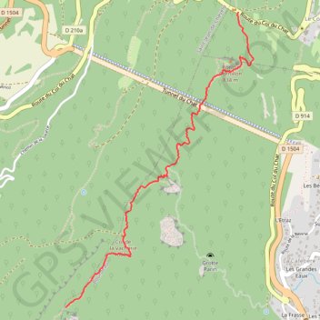 Trace GPS Dent du Chat, itinéraire, parcours