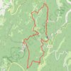 Trace GPS Vercors - De Combe Laval à Lente, itinéraire, parcours