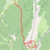 Trace GPS Lances de Malissard depuis Saint Philibert (Chartreuse), itinéraire, parcours