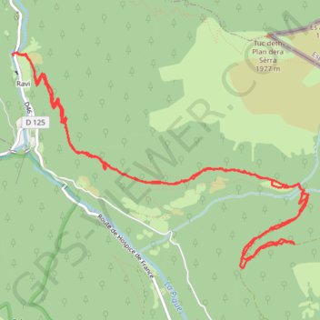 Trace GPS Luchon Cabane de Barguères, itinéraire, parcours