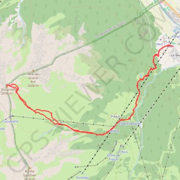 Trace GPS La Cucumelle, itinéraire, parcours