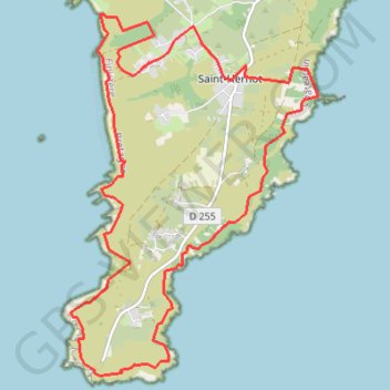 Trace GPS Tour-du-Cap-de-la-Chèvre, itinéraire, parcours