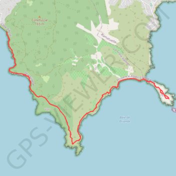 Trace GPS Gigaro - Cap Lardier - Cap Taillat, itinéraire, parcours