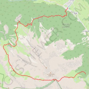 Trace GPS Queyras - marche à partir de Ceillac, itinéraire, parcours