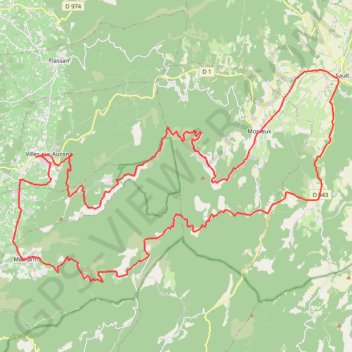 Trace GPS Les Gorges de la Nesque - Villes-sur-Auzon, itinéraire, parcours