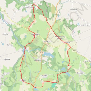Trace GPS Randonnée Pérignac, itinéraire, parcours