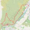 Trace GPS Lanas Balazuc (Ardèche), itinéraire, parcours