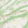 Trace GPS La Vue des Alpes - Dombresson, itinéraire, parcours