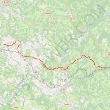 Trace GPS GR480 De Turenne aux Gorges de la Cère (Corrèze), itinéraire, parcours
