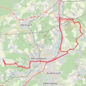 Trace GPS Boucle des trois voies vertes depuis Sainte Marie, itinéraire, parcours